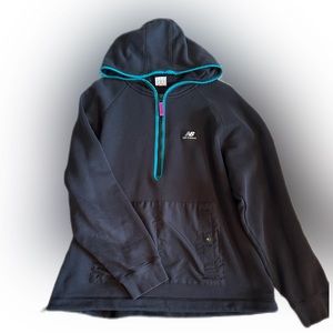 New Balance Retro Half Zip Hoodie with Button Pockets